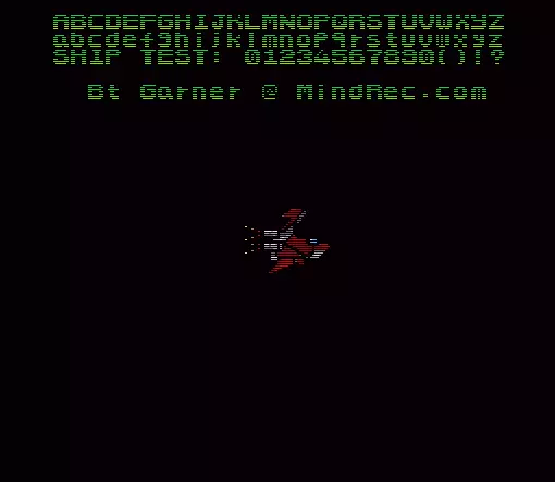 jeu Font & Ship Demo by Bt Garner